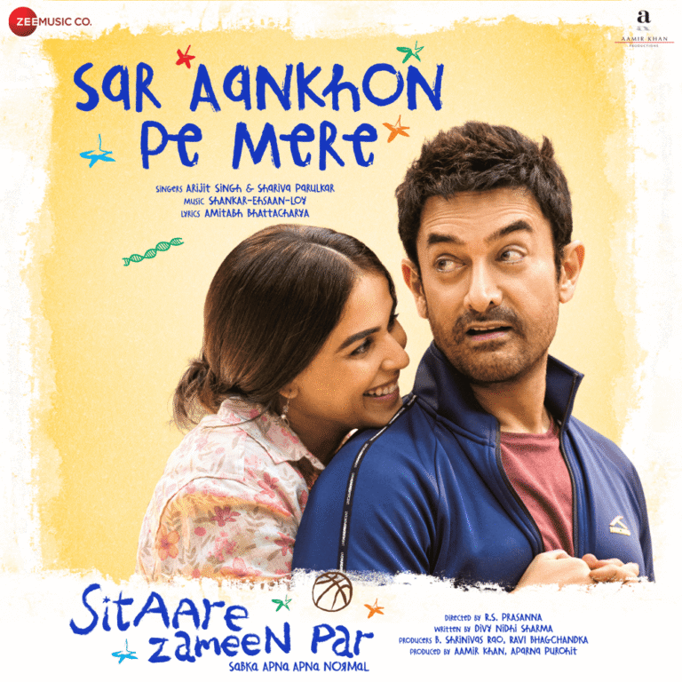 Sar Aankhon Pe Mere Lyrics - Arijit Singh, Shariva Parulkar | Sitaare Zameen Par (2025)