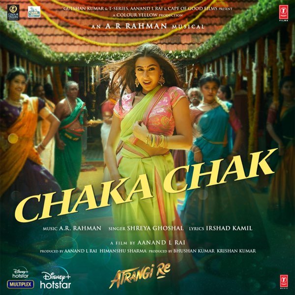 Chaka Chak Lyrics - Shreya Ghoshal Atrangi Re